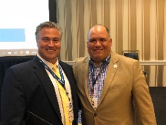 Lenny Reich with his dear friend Chris Wenzler at #CoSIDA18.